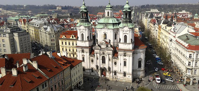 Kirche im Stadtzentrum der Hauptstadt von Tschechien